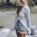 Women's Sheer Chiffon Long Bell Sleeve Backless Beach Bikini Long Cover Ups Swimsuit Kimono Cardigan Beach Maxi Dress White B07PHYBYLM